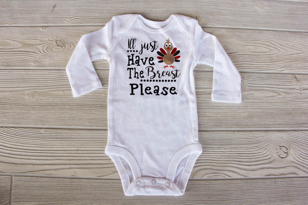 baby's 1st thanksgiving onesie