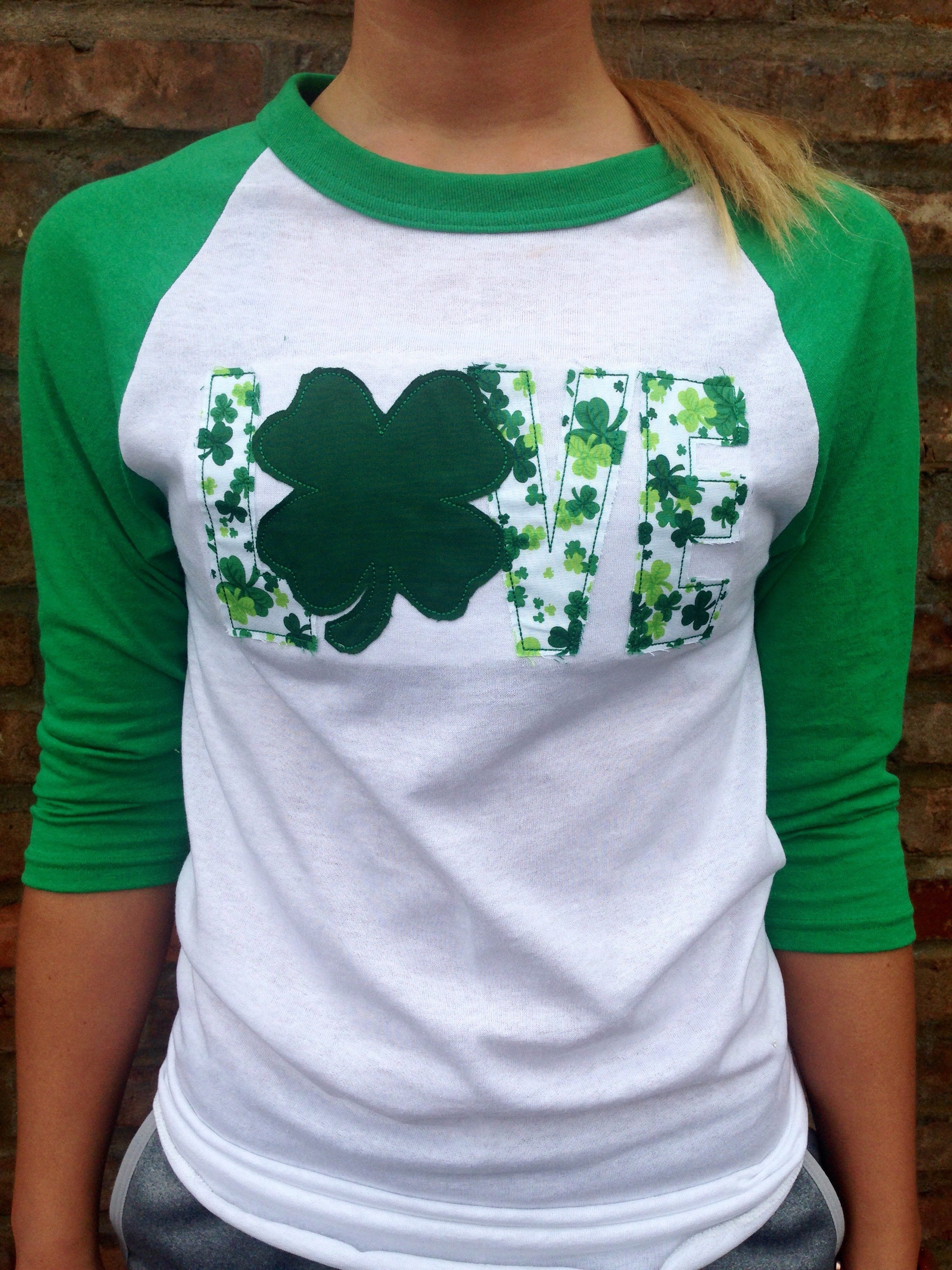 st patrick's day baseball tee