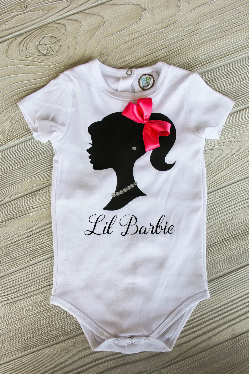 barbie baby onesie