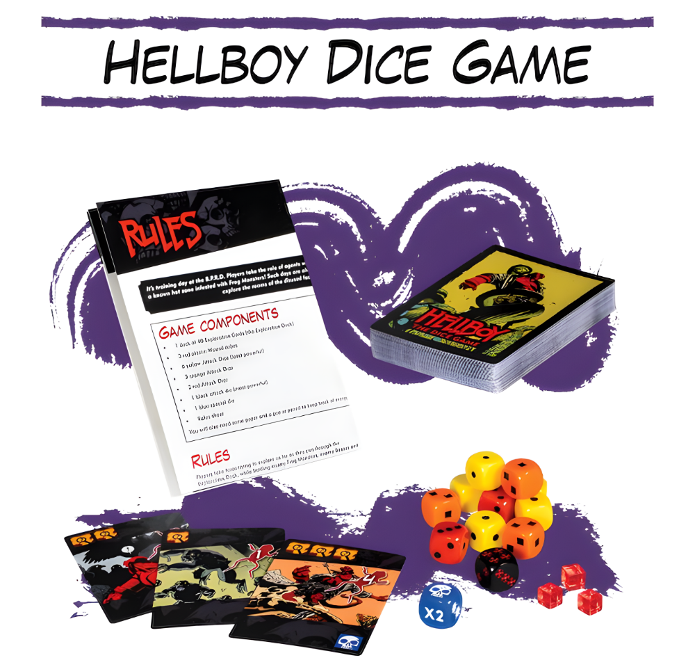 Hellboy The Dice Game Kickstarter Game Found the game steward thegamesteward