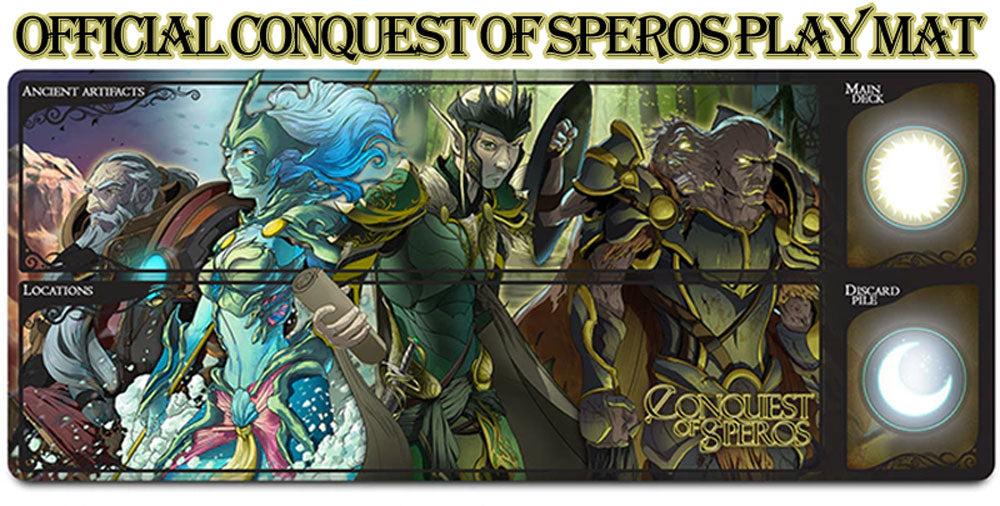 Conquest of Speros Play Mat Playmat Kickstarter Grey Fox Games IL Game Steward TheGameSteward