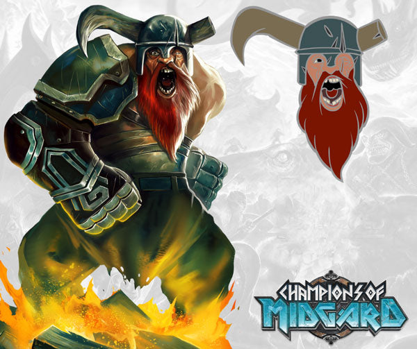 Midgard Kickstarter Ullr Berserker Pinny 아케이드 핀의 챔피언 Game Steward TheGameSteward 그레이 폭스 게임 greyfoxgames 