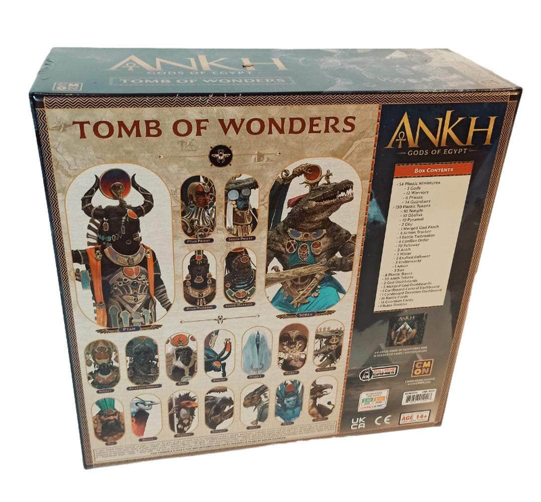 Ankh Gods of Egypt: Tomb of Wonders (Kickstarter w przedsprzedaży Special) Rozszerzenie gry planszowej Kickstarter CMON KS001600A