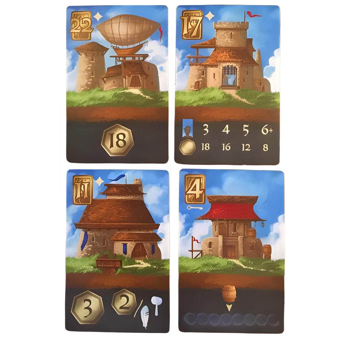 กล่องโปรโมชั่น Arzium Archive ที่มีด้านบนและด้านล่างใกล้และไกล & Islebound Promos (Kickstarter Pre-Order edition) Kickstarter Game Game Supplement Red Raven Games KS001601A