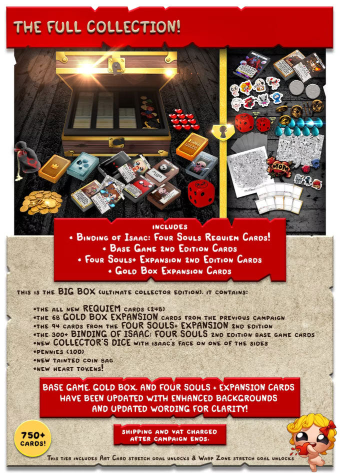 Binding of Isaac Four Souls Full Collection Kickstarter Board Game