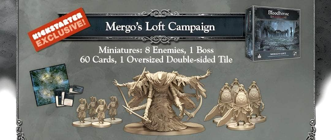 Bloodborne: Mergo's Loft (Kickstarter pré-encomenda especial) Expansão do jogo de tabuleiro Kickstarter CMON KS001609A