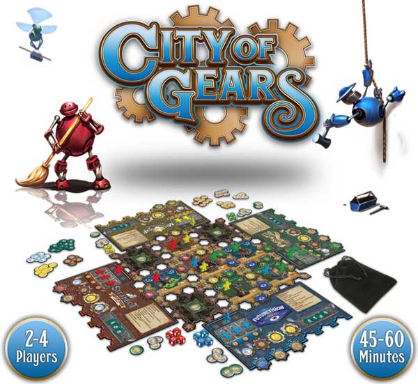 Gears City Kickstarter game steward thegamesteward Harmaa kettupelit