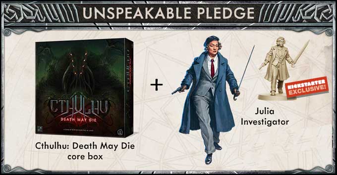 Cthulhu-Death-May-Die-Julie-Pledge-Kickstarter-Cmon-the-Game-steward