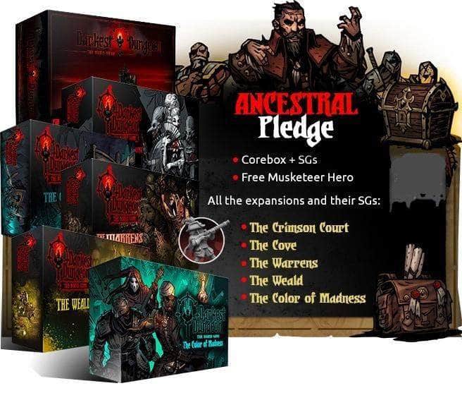 Darkest Dungeon Kickstarter Pledge ancestrale il game steward thegamesteward