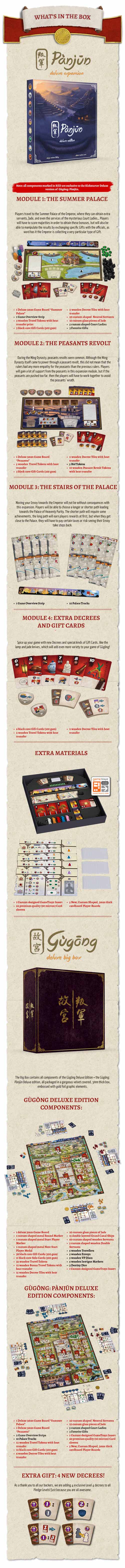 GùggongGugong Big Box Deluxe Pledge Edition Kickstarter thegamesteward 这 game steward 安德烈亚斯steed