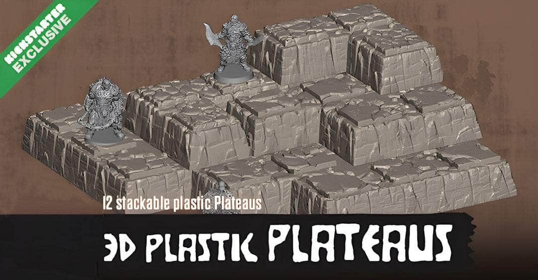 Odio: 3D Plastic Plateaus (Kickstarter Pre-Order Special) Accesorio de juegos de Kickstarter CMON KS001650A