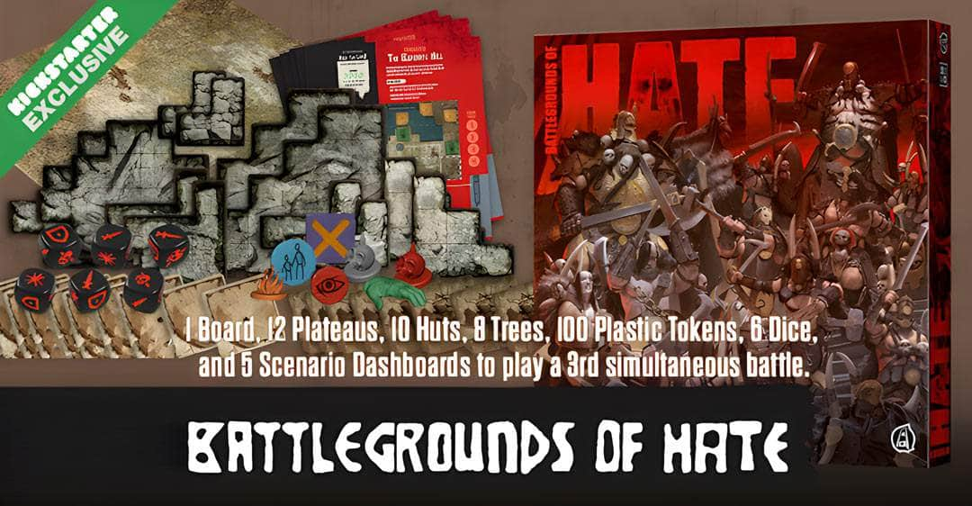 Hate: Battlegrounds of Hate (Kickstarter プレオーダー スペシャル) Kickstarter ボードゲーム拡張 CMON KS001653A