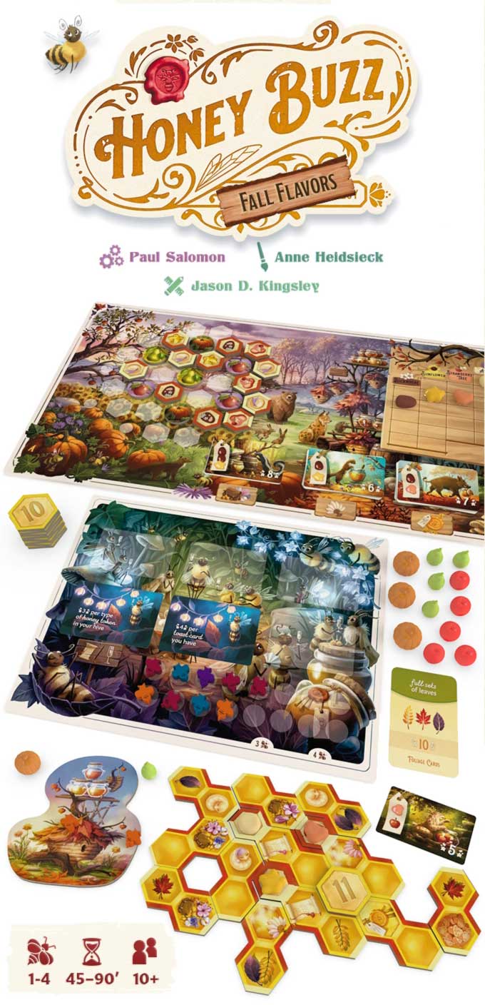 Honey Buzz Fall Flavours Fall Player Piece Pack Kickstarter thegamesteward . game steward