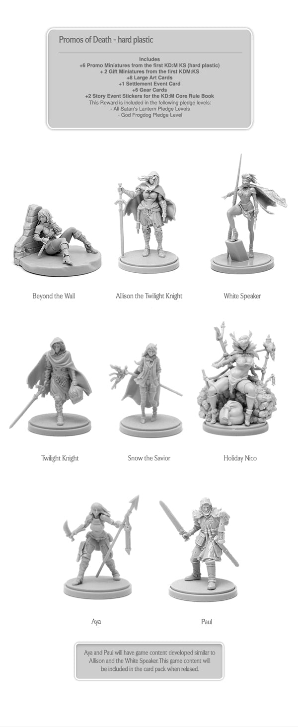 Kingdom Death Monster Promos of Death Kickstarter le game steward thegamesteward