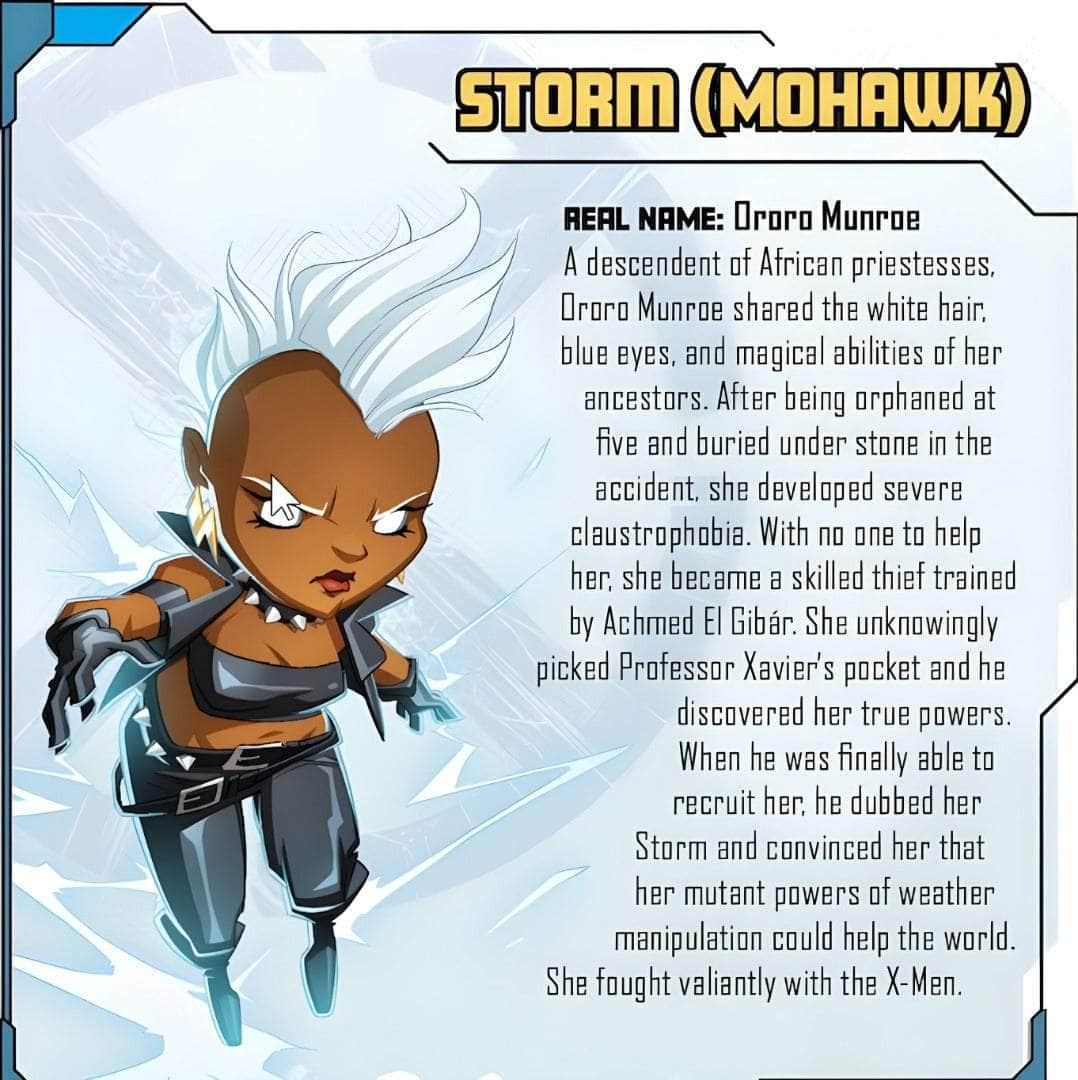 Marvel United: X-Men Storm with Mohawk (Kickstarter Special) Kickstarter Board Game Expansion CMON KS001676A