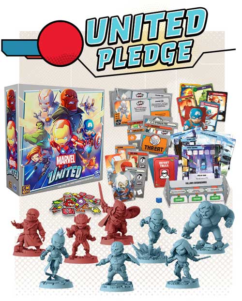 Marvel United Infinity Pledge TheGameSteward The Game Steward Kickstarter buy
