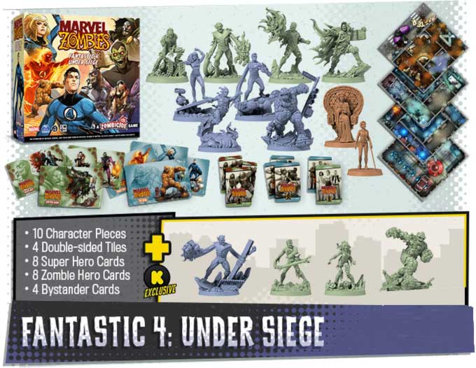 Marvel zombik fantasztikus 4 a game steward thegamesteward CMON Kickstarter