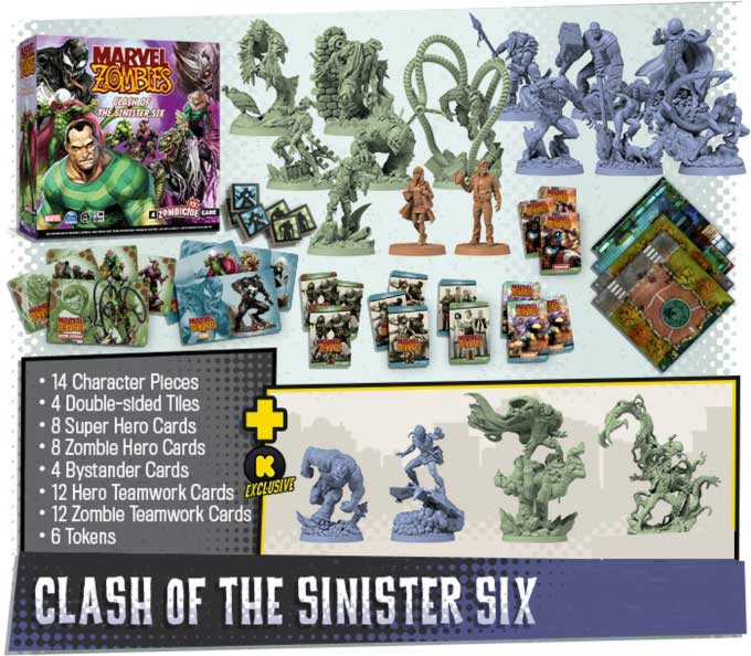 A Marvel Zombies összecsapása a Sinister Six -ből thegamesteward thegamesteward CMON Kickstarter