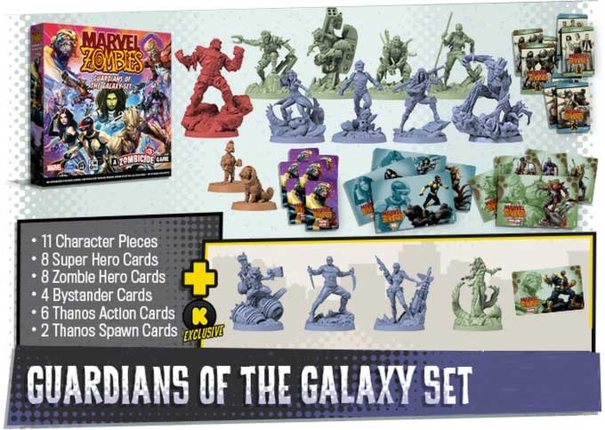 Marvel Zombies Guardians of The Galaxy the game steward thegamesteward cmon kickstarter