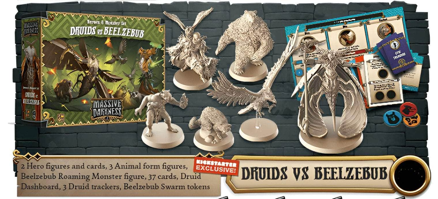 Massive Darkness 2: Druids vs Beelzebub (Kickstarter Précommande spéciale) Extension du jeu de société Kickstarter CMON KS001684A