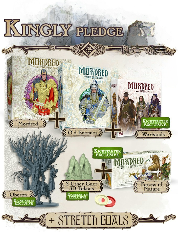 Mordred brädspel Kickstarter CMON de game steward thegamesteward