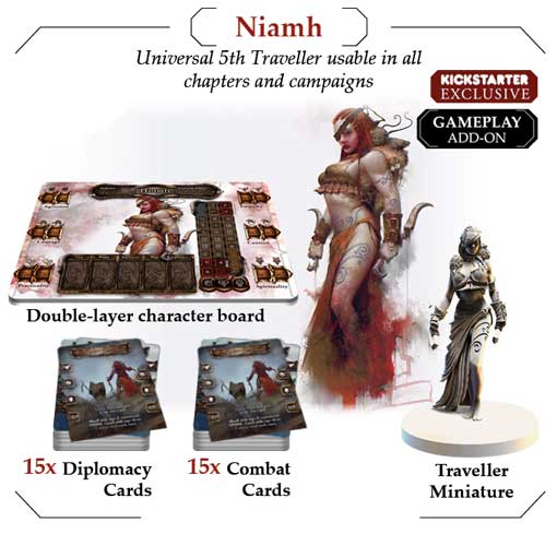 besläktad Grail Niamh Kickstarter exklusiv game steward thegamesteward