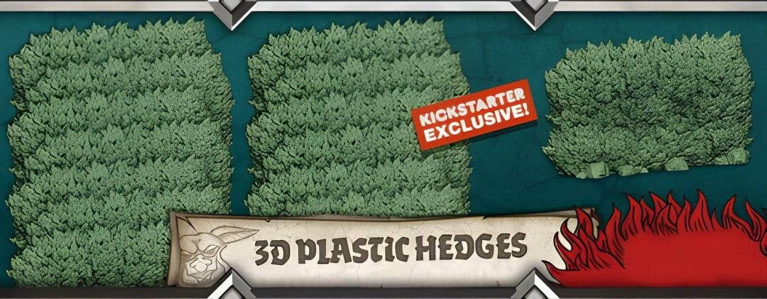 Zombicide: Green Horde 3D プラスチック ヘッジ (Kickstarter プレオーダー スペシャル) Kickstarter ボードゲーム アクセサリー CMON KS001733A