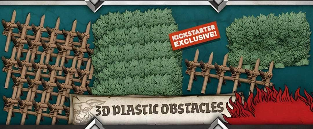 Zombicide: Πράσινο Horde 3D Πλαστικά εμπόδια (Kickstarter Pre-Order Special) Kickstarter Accessory Game Accessory CMON KS001734A