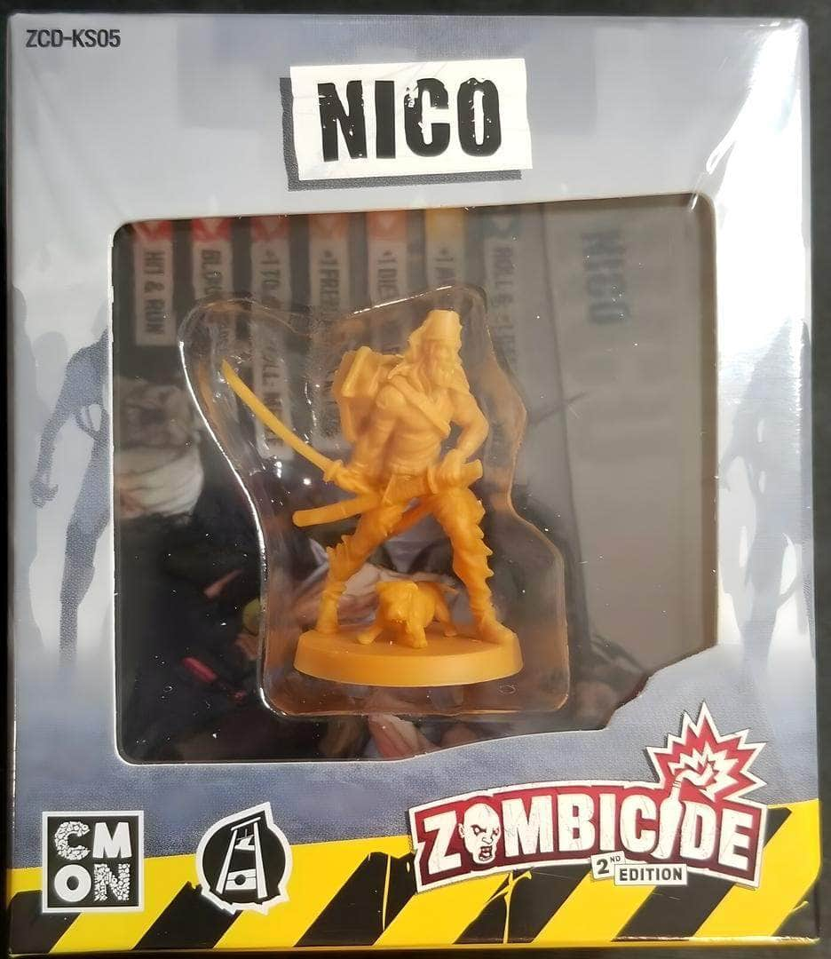 Zombicide: Segunda edición Crónica Sobrevivor Set Expansion Plus Nico (Kickstarter Pre-Order Special) Expansión del juego de mesa de Kickstarter CMON KS000781L