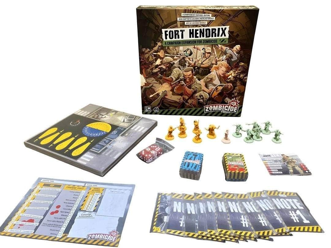 Zombicid: Anden udgave Fort Hendrix Expansion Plus Gabriel (Kickstarter Pre-Order Special) Kickstarter Board Game Expansion CMON 889696011428 KS000781J