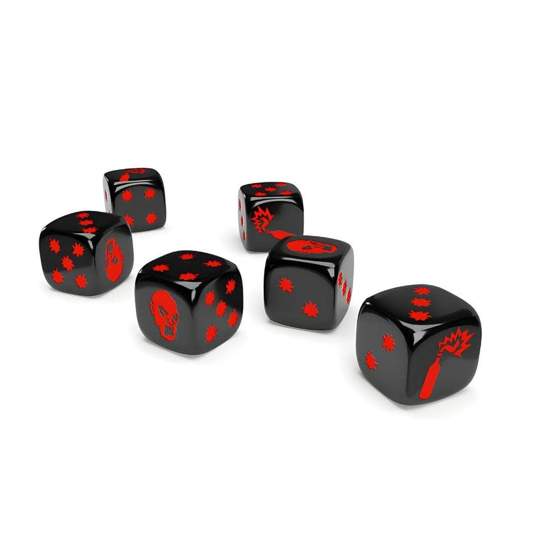 Zombicid: Anden udgave Special Black & White Dice (Retail Pre-Order Edition) Detailbestyrelsesspil tilbehør CMON KS001752A