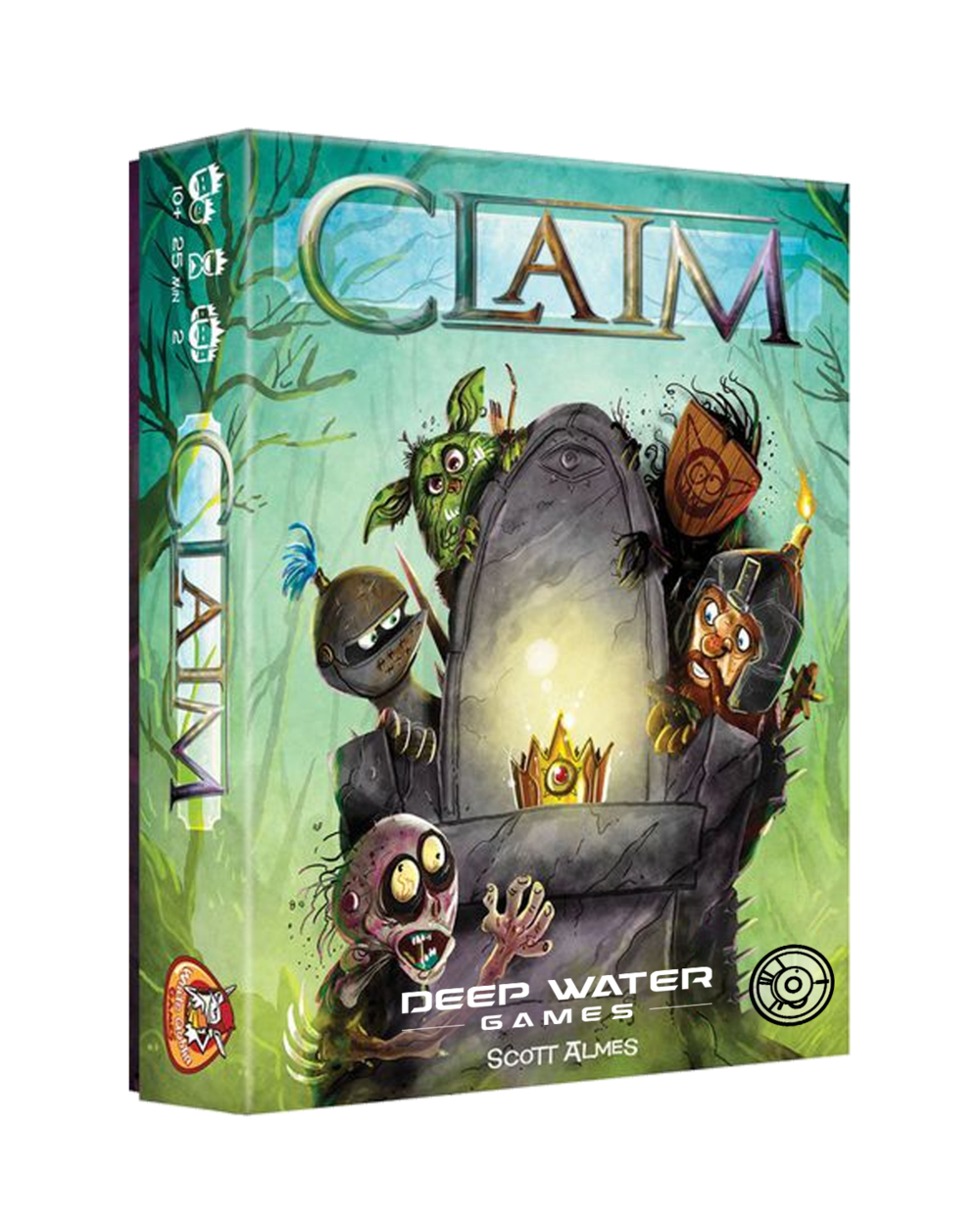 Claim Core Game Plus Ghosts Expansion And Metal Coin Set Retail Edition Retail Board Game The 8184