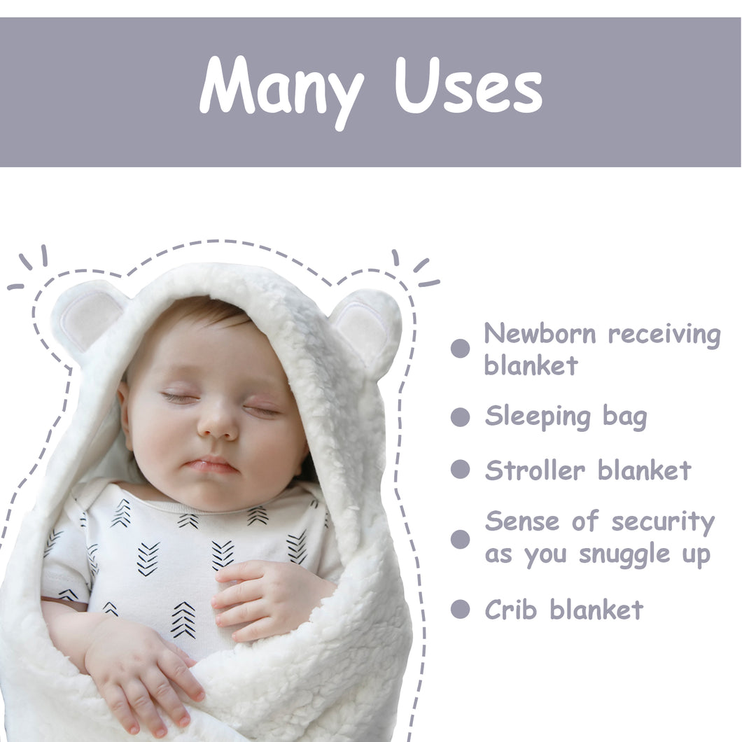 white swaddle wrap