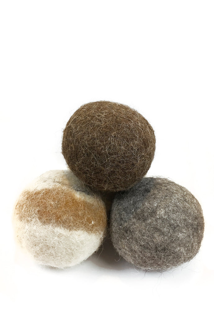 alpaca felted dryer balls