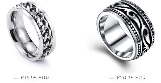 Men's rings with personality