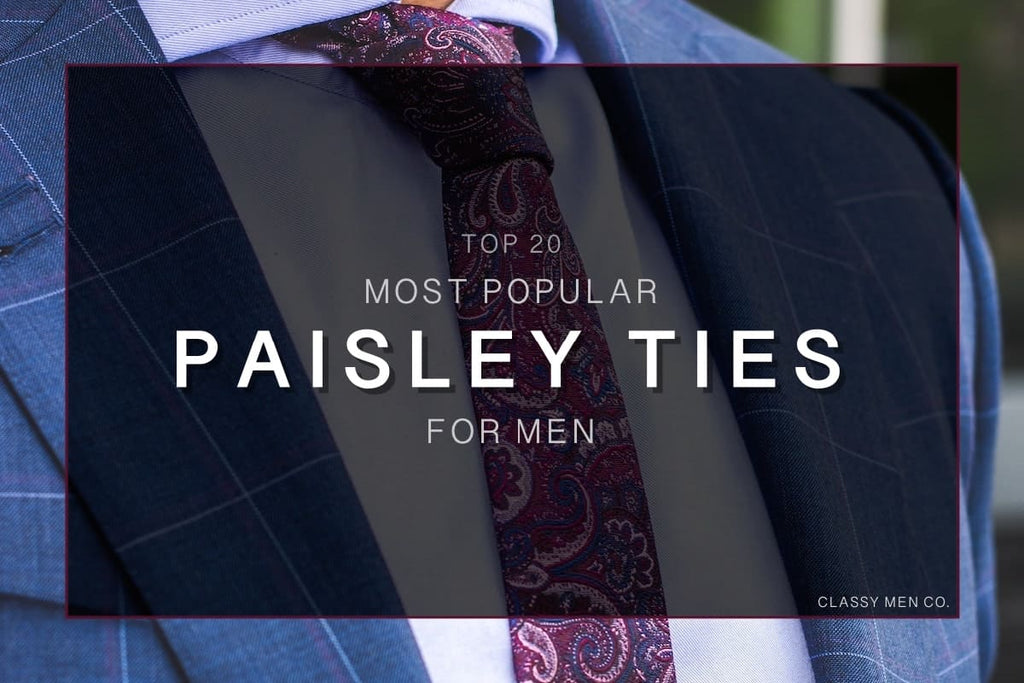 男性に最も人気のあるペイズリー柄のネクタイ