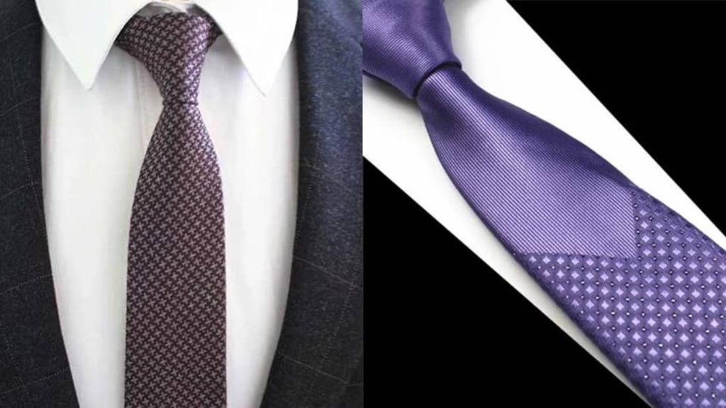 Cravatte sottili viola