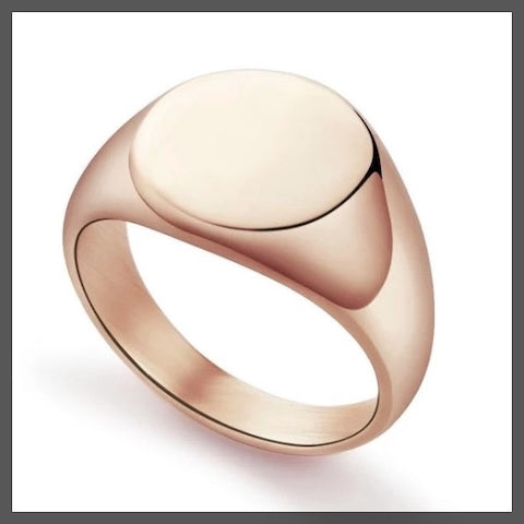 Rose Gold Pinky Ring For Men