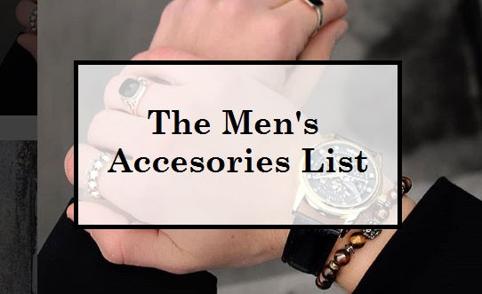 Men's accessories list