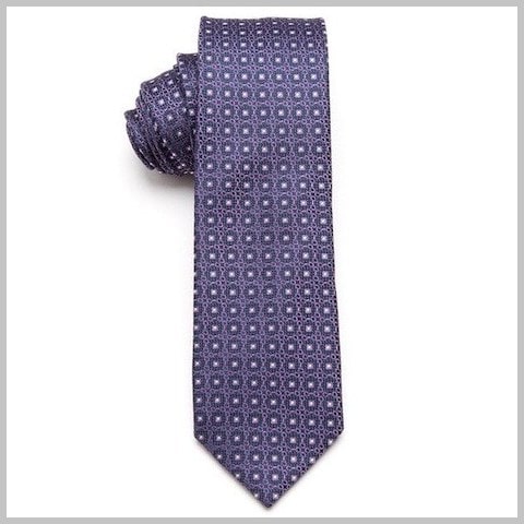 Cravatta sottile viola