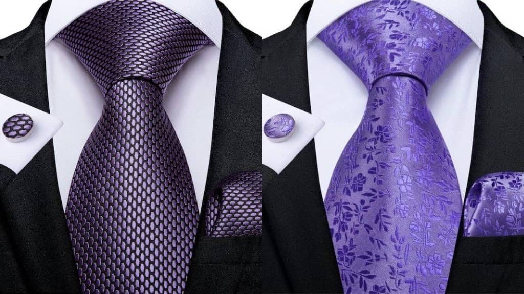 Violet Ties For Men