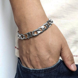 Silver 6mm Luxury Bangle Bracelet for Men