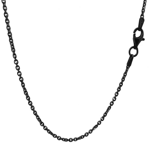 Rolo Chain Necklace in Platinum, 5mm