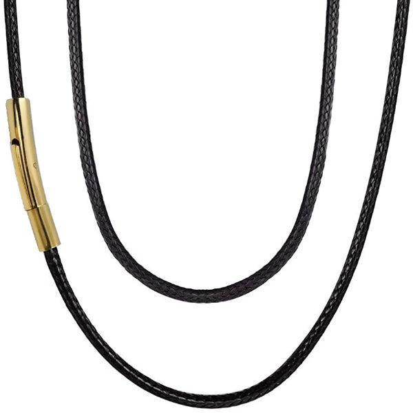 Amazon.com: Handmade Mens Thick Braided Leather Necklace with Filigreed  Stainless Steel Magnetic Clasp - Genuine Leather Necklace for Men -  Available sizes: 16,18,20,22 inch or Custom : Handmade Products