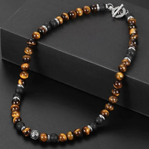 tiger eye bead necklace