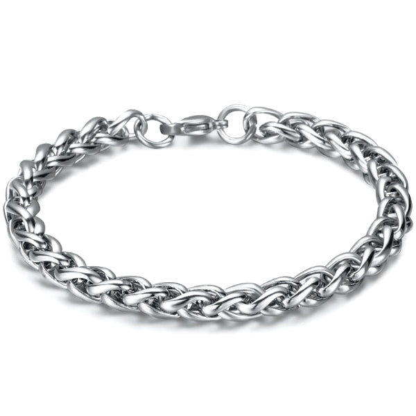 Silver Chain Ring Made Of Stainless Steel