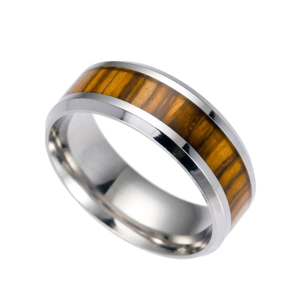 Brown Wood Ring Silver ?v=1561631963