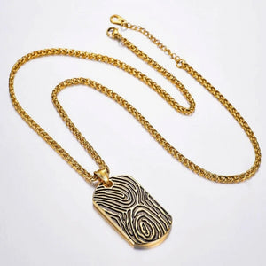 mens gold dog tag chain