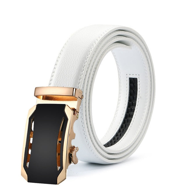 white and gold belt mens