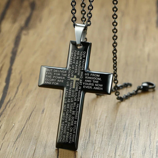 Solid Gold Philippians 4:13 Bible Cross Necklace online shop with fast  delivery hsspublicschool.edu.in